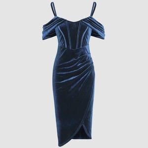 Cider velvet cocktail dress